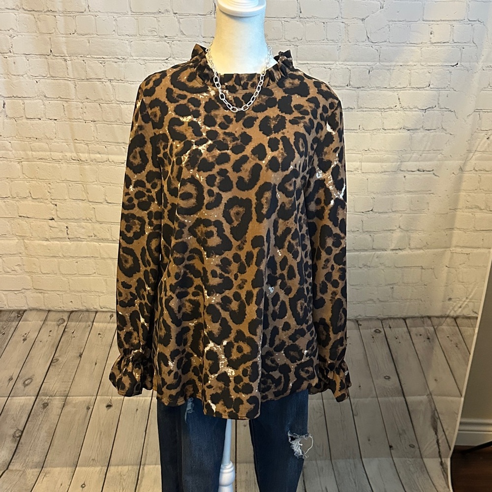 Leopard Print Women's Top